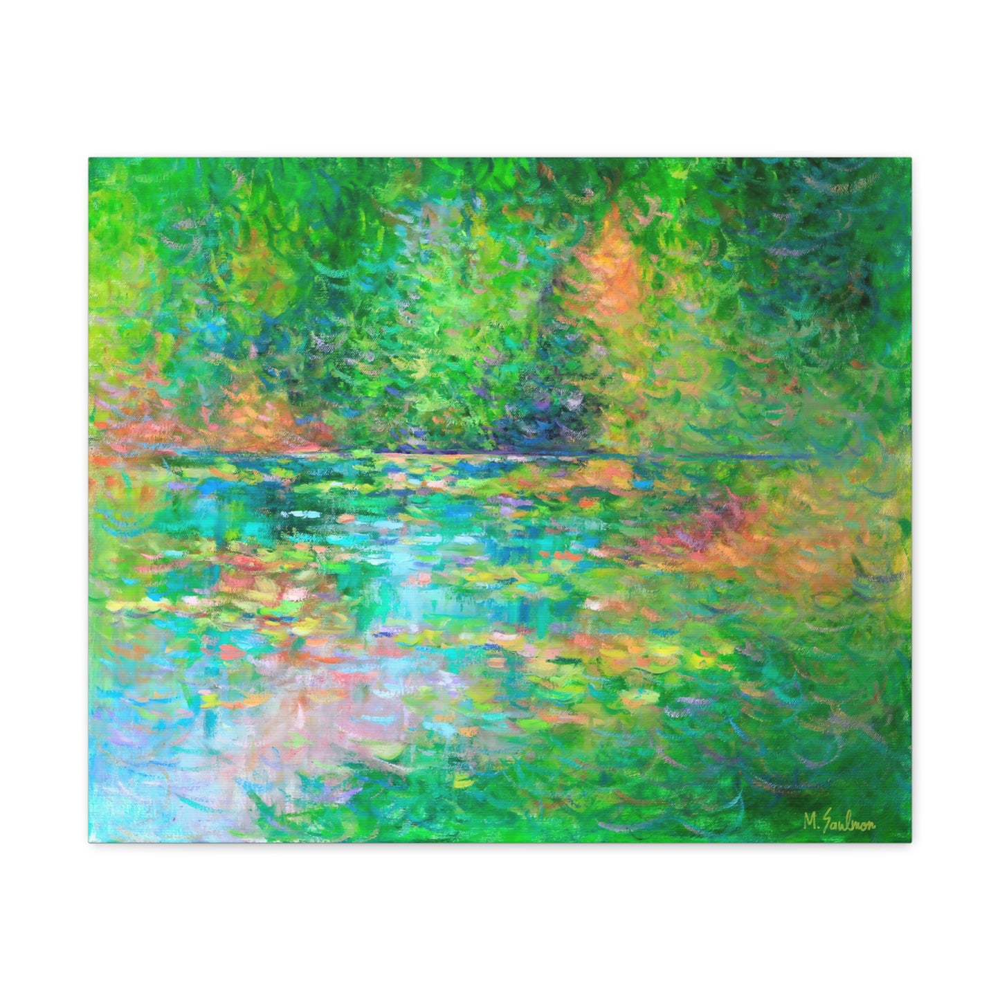"Serene Reflections II" Canvas Print Wrap
